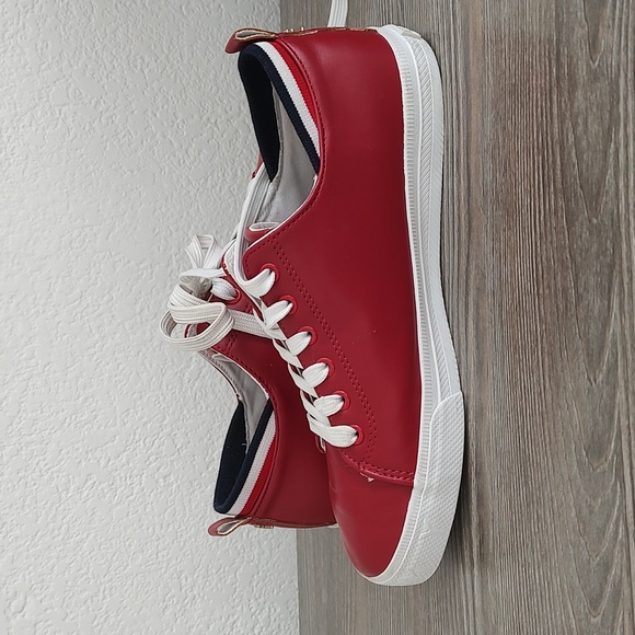 Tommy Hilfiger Red and White Sneakers - Picture 4 of 15